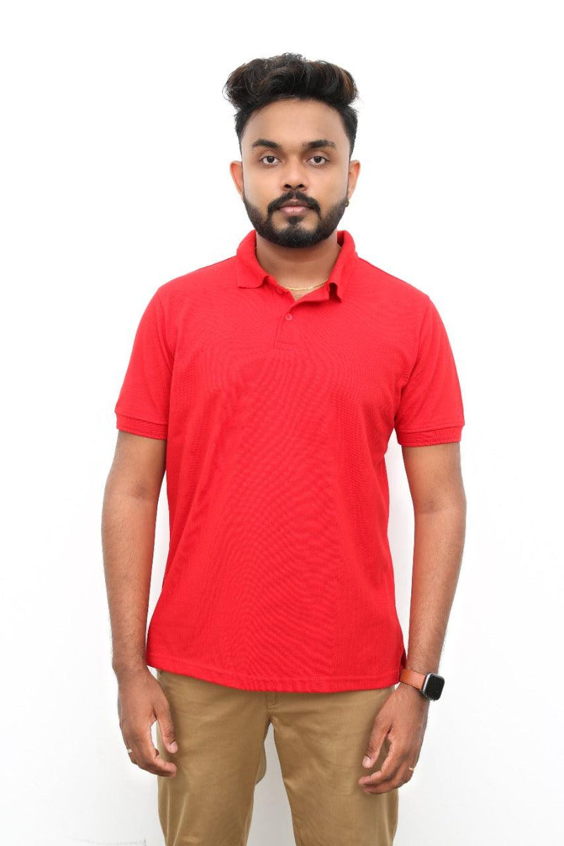 Red Polo T-Shirt Vyboo