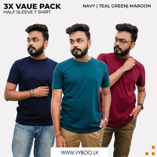 3X VALUE PACK | SHORT SLEEVE - Vyboo