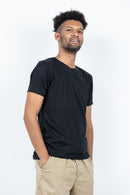 Black Short Sleeve Crew Neck T-Shirt