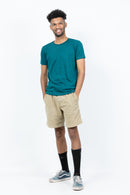 Teal Green Short Sleeve Crew Neck T-Shirt