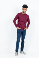 Maroon Long Sleeve T-Shirt
