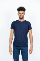 Navy Blue Short Sleeve Crew Neck T-Shirt