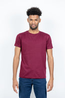 Maroon Short Sleeve Crew Neck T-shirt