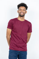 Maroon Short Sleeve Crew Neck T-shirt