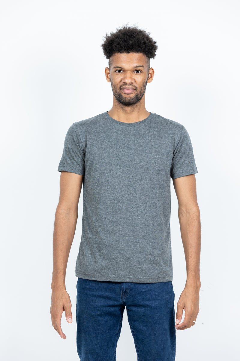 Grey Short Sleeve Crew Neck T-shirt