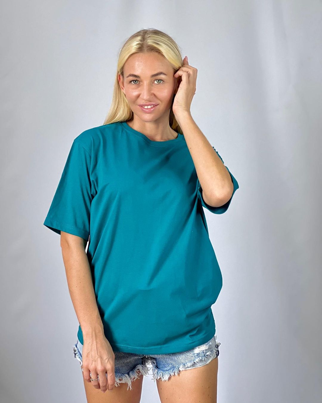 Oversized T Shirt - Damro Green