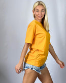 Oversized T-Shirt -  Mustard Yellow