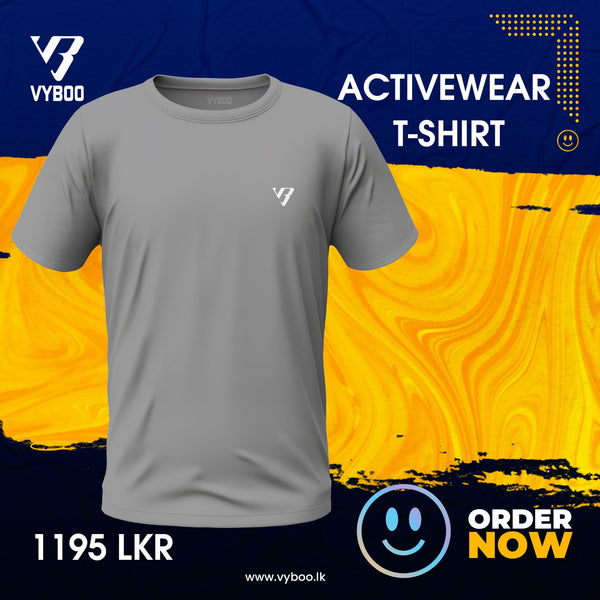 Vyboo Flex Blend Athletic T-shirt - Ash