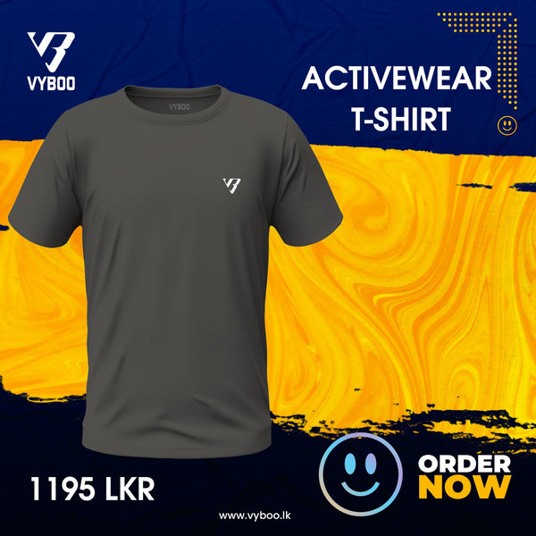 Vyboo Flex Blend Athletic T-shirt - Grey
