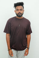 Oversized T Shirt - Coffee Brown Vyboo