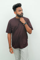 Oversized T Shirt - Coffee Brown Vyboo
