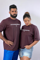 Destroy Printed Oversize Tee - Unisex - Coffee Brown Vyboo