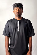 Good Vibes Only Printed Oversize Tee - Unisex - Black Vyboo