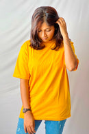 Oversized T Shirt -  Mustard yellow Vyboo