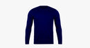 Navy Blue Long Sleeve T-Shirt Vyboo