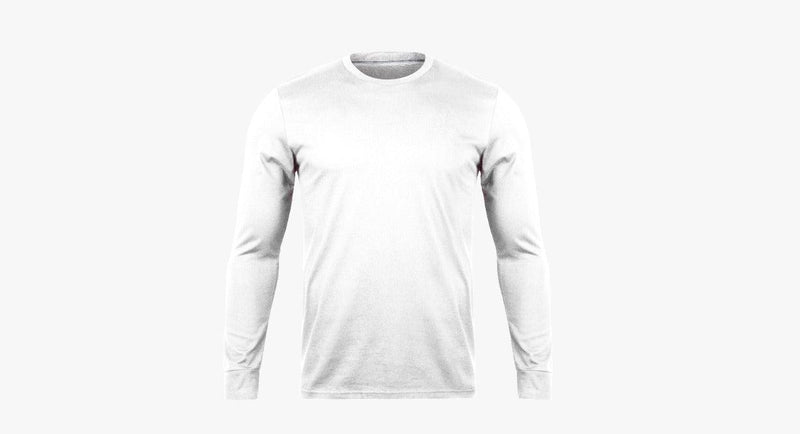 White Long Sleeve T-Shirt Vyboo