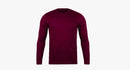 Maroon Long Sleeve T-Shirt Vyboo