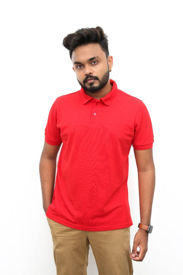 Red Polo T-Shirt Vyboo
