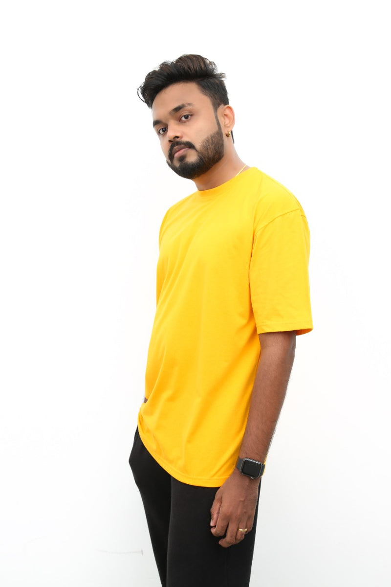 Oversized T Shirt -  Mustard yellow Vyboo