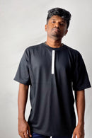 Good Vibes Only Printed Oversize Tee - Unisex - Black Vyboo