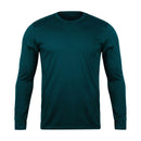 Teal Green Long Sleeve T-Shirt Vyboo